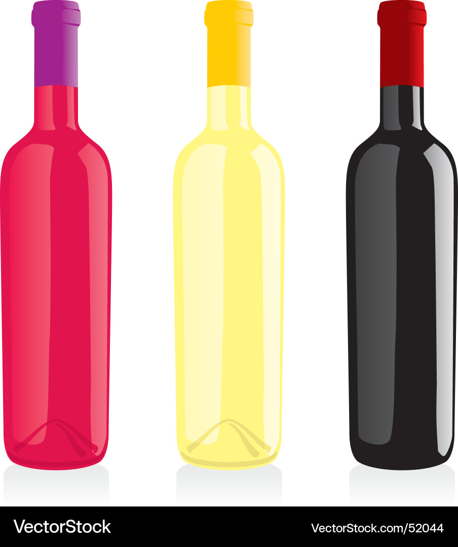 Wine bottles Royalty Free Vector Image - VectorStock