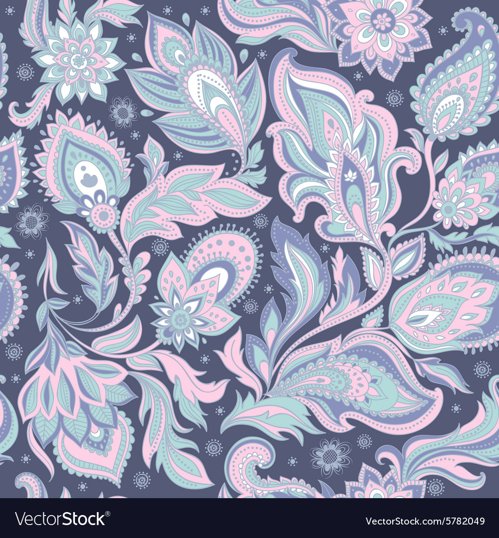 Beautiful floral leaf seamless pattern Royalty Free Vector