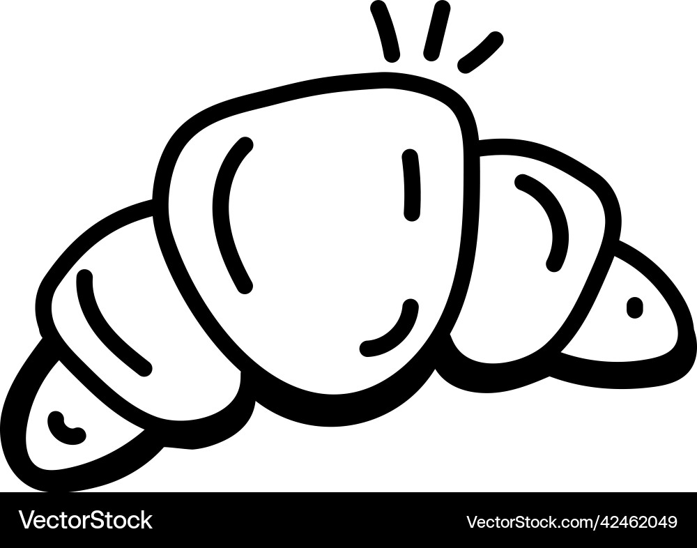 Croissant Royalty Free Vector Image - VectorStock