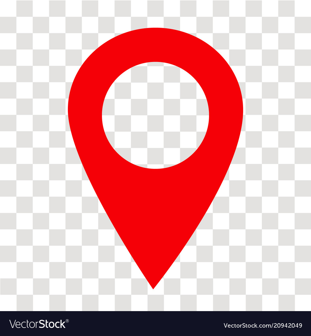 Location Pin Icon On Transparent Royalty Free Vector Image