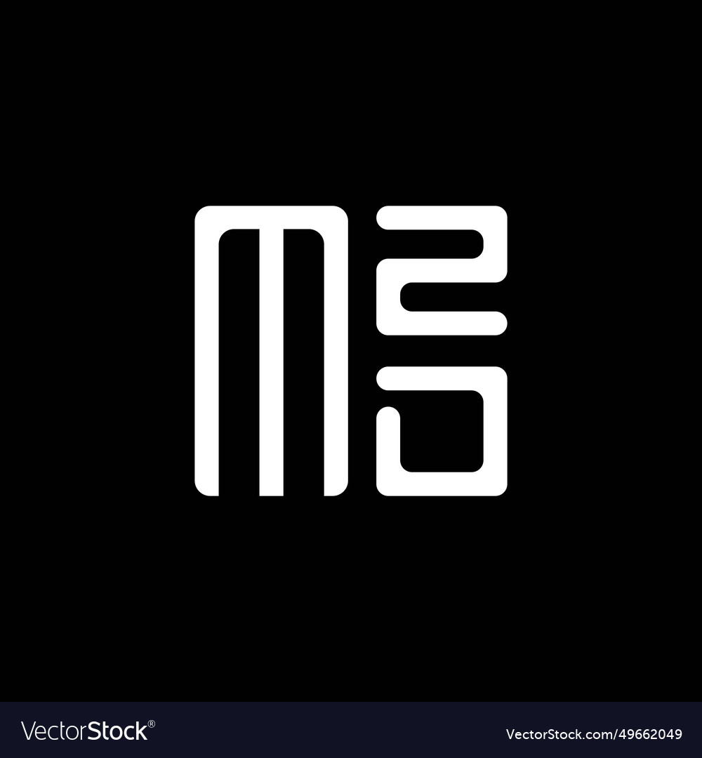 Mzd letter logo design mzd simple and modern logo Vector Image