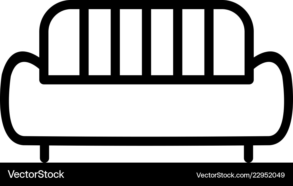 Sofa icon Royalty Free Vector Image - VectorStock