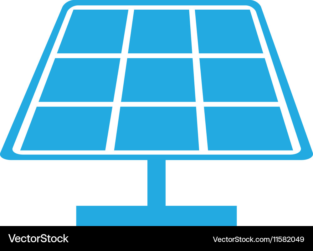 Solar panel energy Royalty Free Vector Image - VectorStock