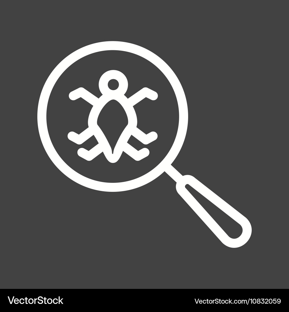 Bug Identify Vector Find bugs Royalty Free Vector Image - VectorStock