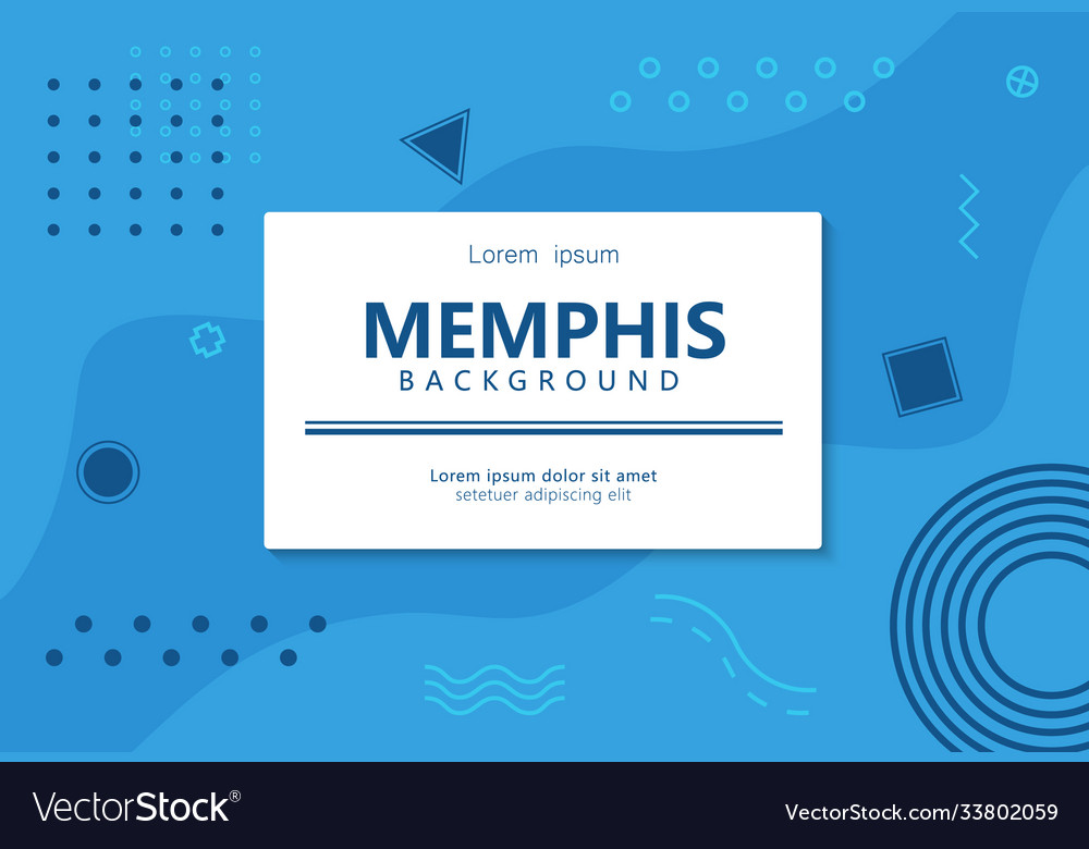 Modern memphis background with elements Royalty Free Vector