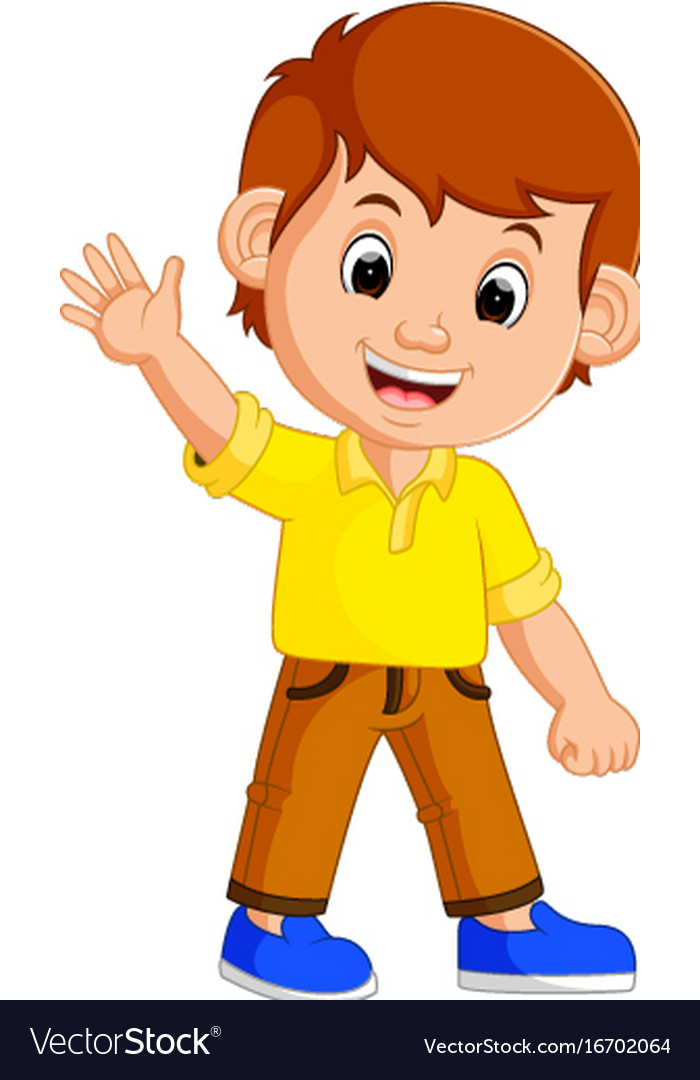 Cute boy cartoon Royalty Free Vector Image - VectorStock