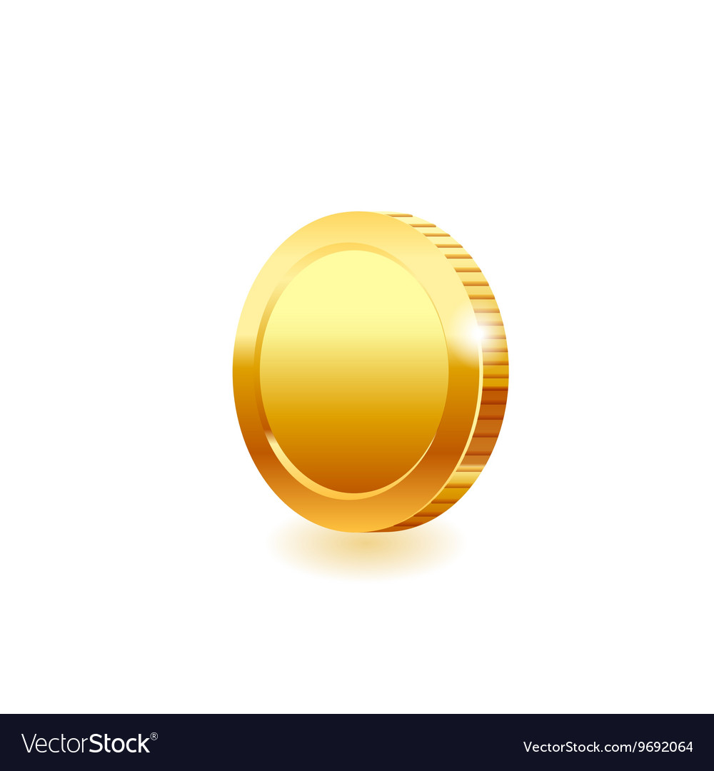 Gold coin Royalty Free Vector Image - VectorStock