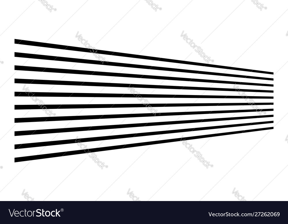 3d lines straight parallel stripes in perspective Vector Image