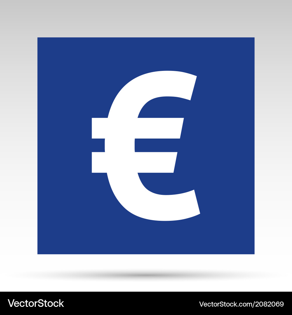 euro blue rectangle royalty free vector image vectorstock euro blue rectangle royalty free vector image vectorstock