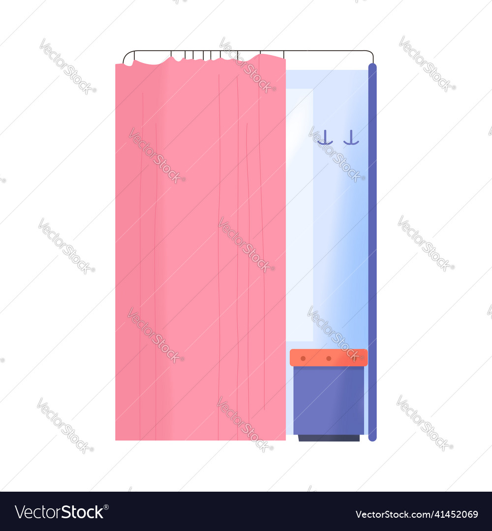 Flat dressing room Royalty Free Vector Image VectorStock