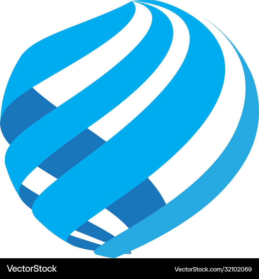 Global technology logo Royalty Free Vector Image