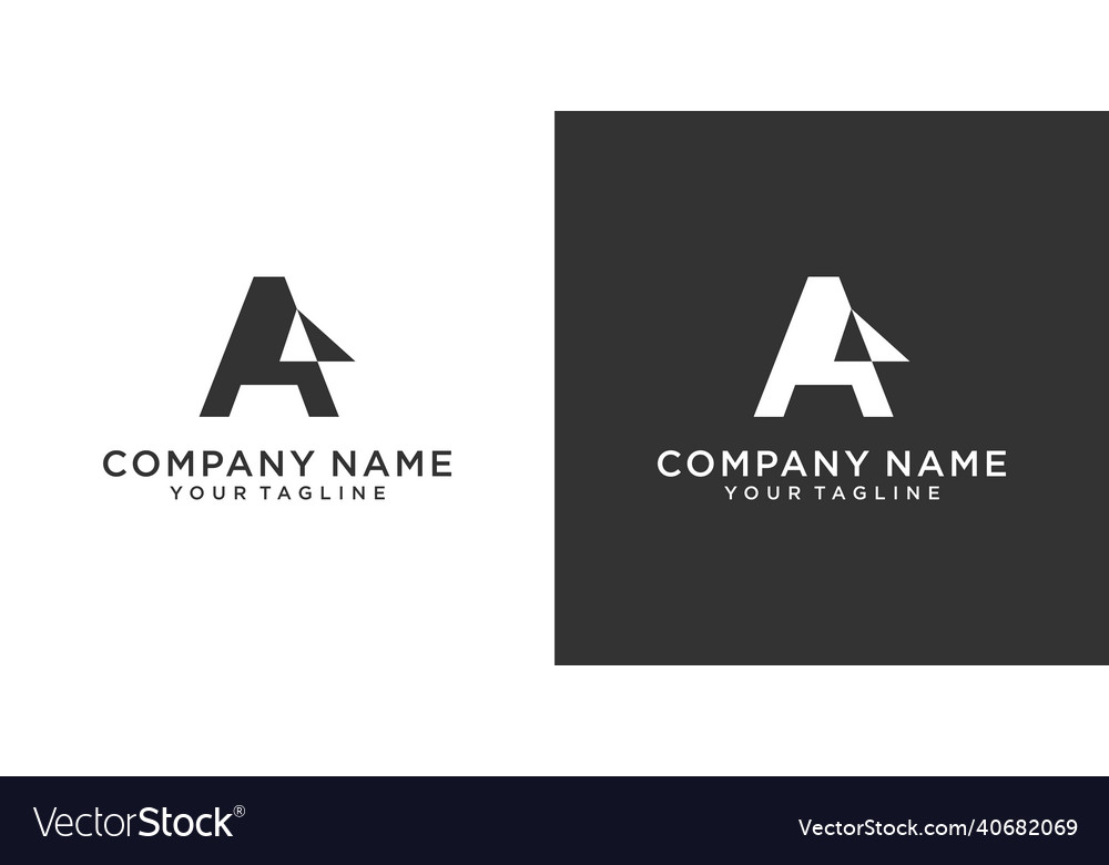 Initial letter quotaquot logo design template Vector Image