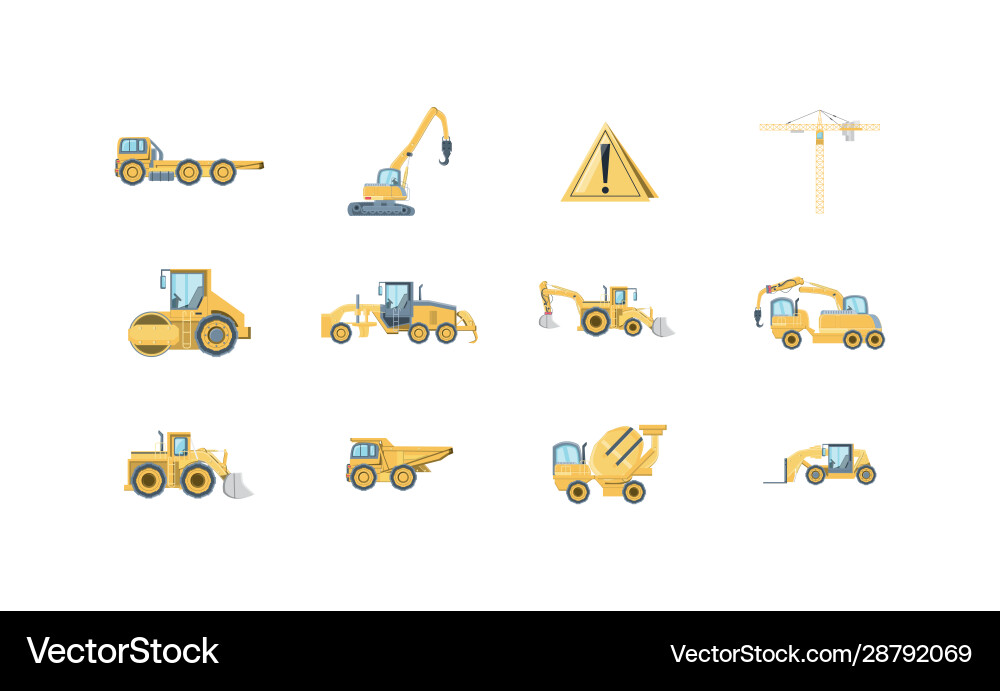 Isolated construction icon set design Royalty Free Vector