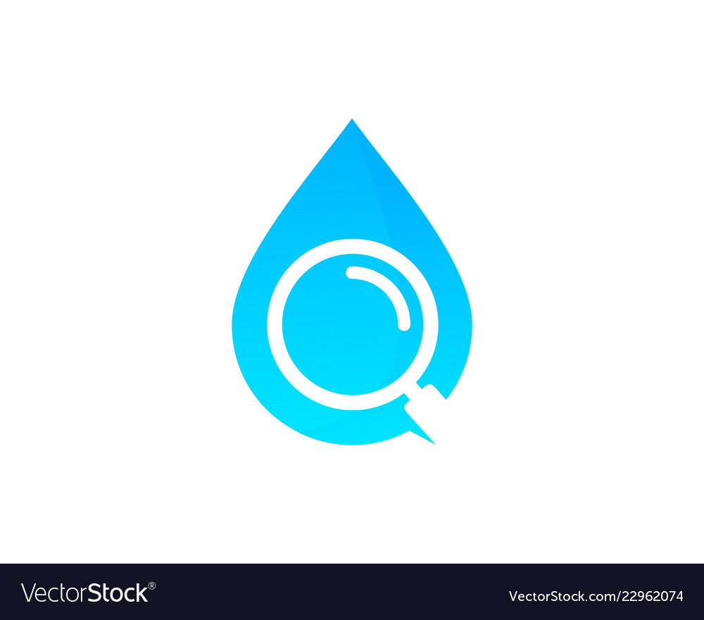 Find water logo icon design Royalty Free Vector Image