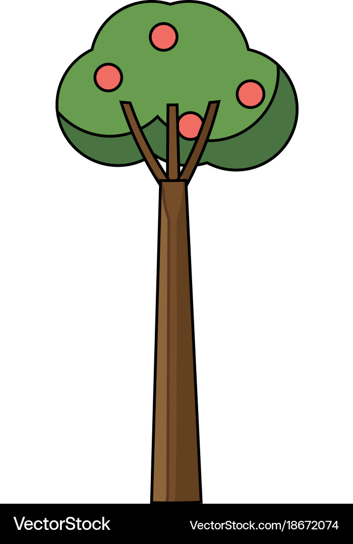 Fruit trees icon Royalty Free Vector Image - VectorStock