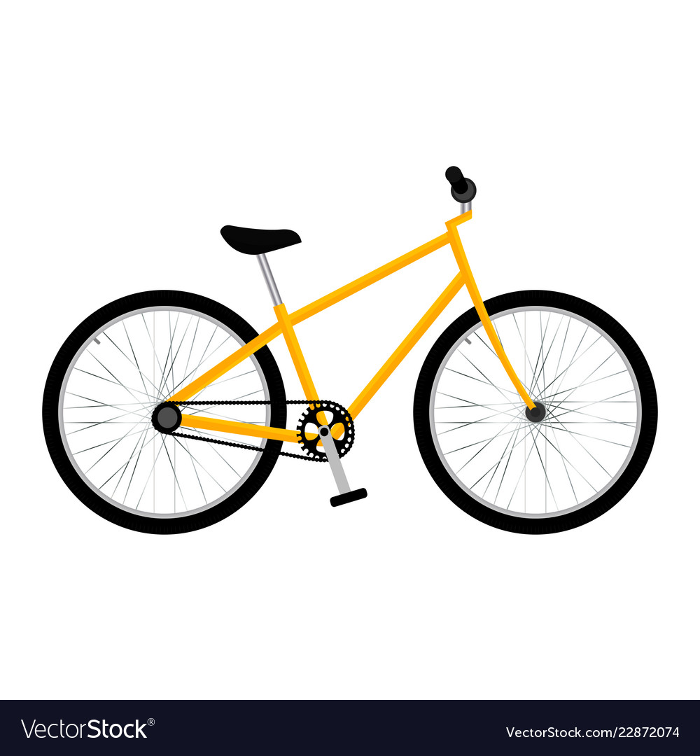 Side view of a bike Royalty Free Vector Image - VectorStock