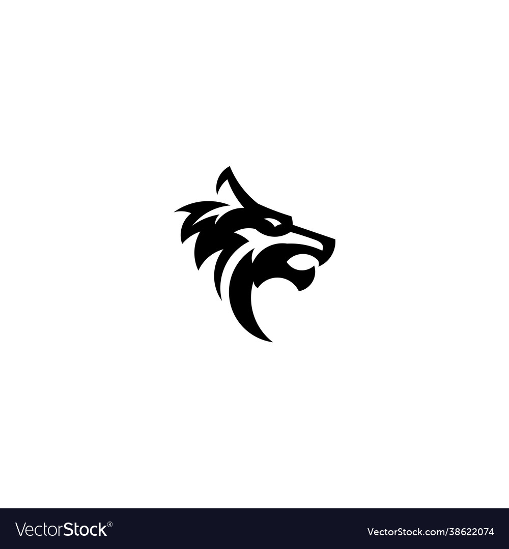 Wolf abstract template logo design vector image Wolf abstract template logo design