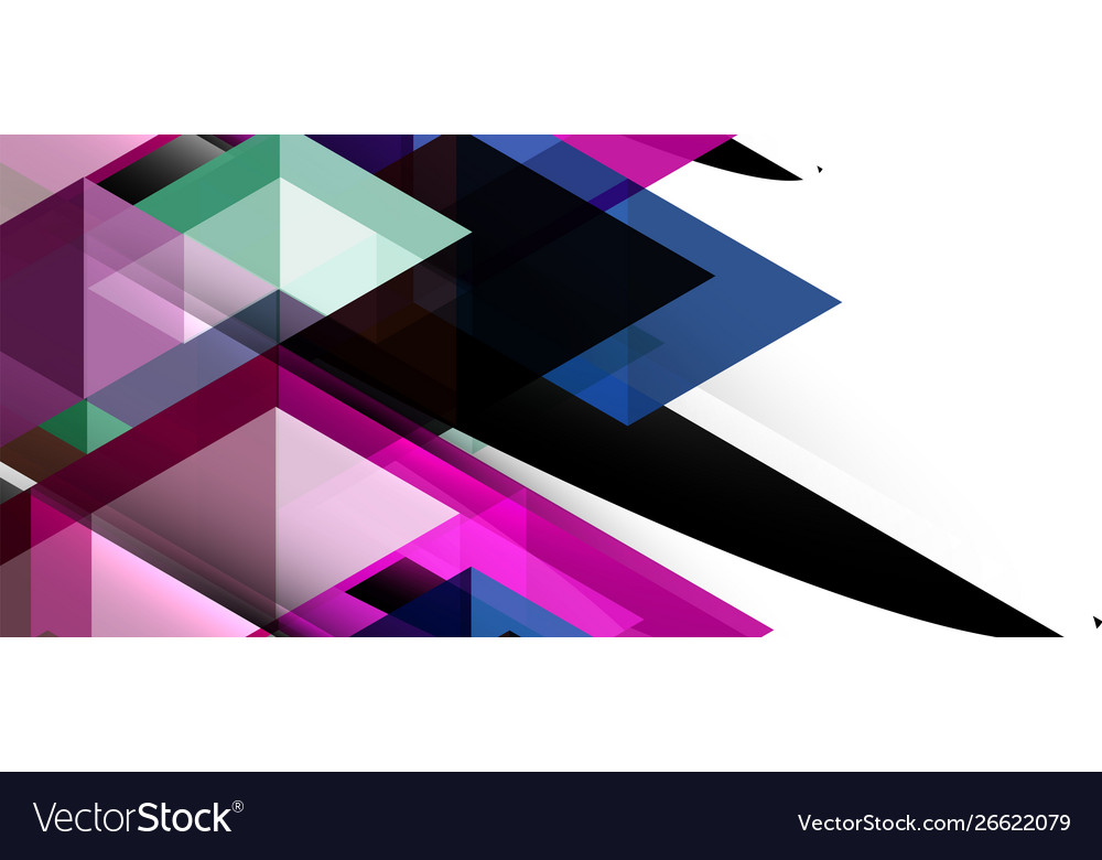 Abstract triangle pattern colorful backdrop Vector Image