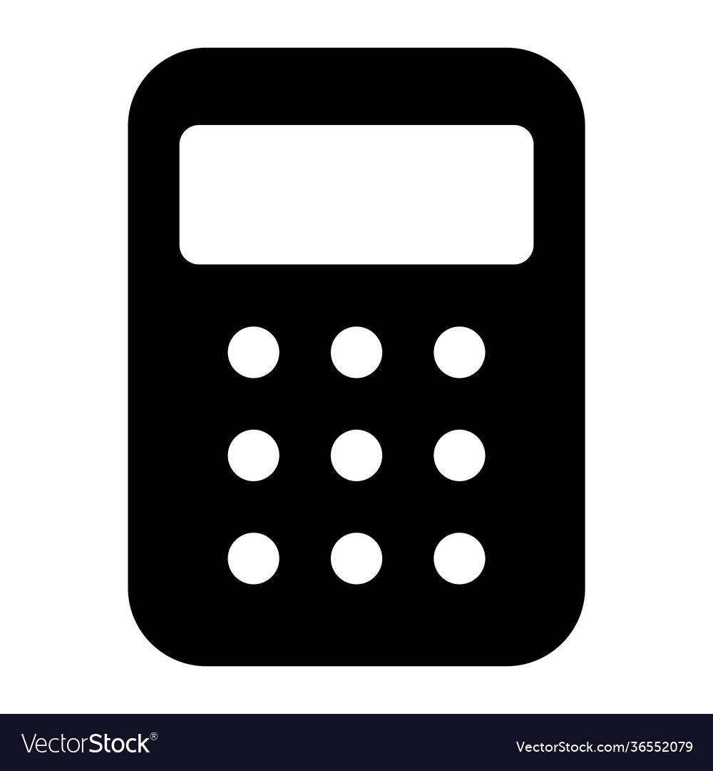 Calculator Royalty Free Vector Image - VectorStock