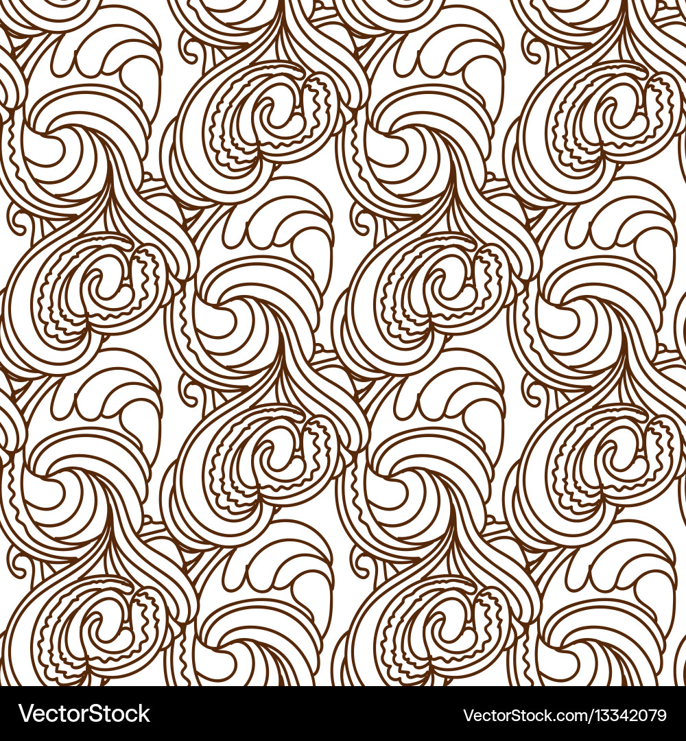 Entangle wavy seamless pattern Royalty Free Vector Image