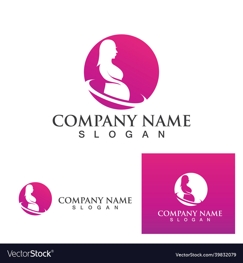 Pregnant template icon Royalty Free Vector Image