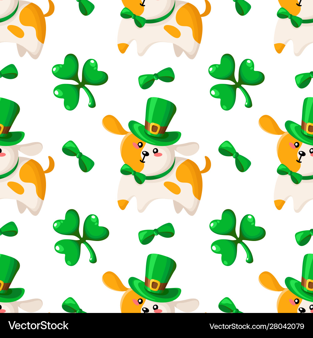 Saint patrick day seamless pattern Royalty Free Vector Image