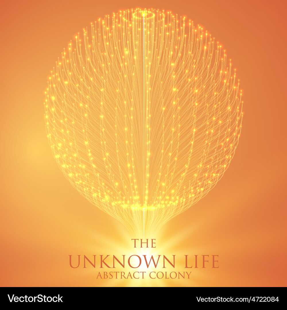 Abstract mesh background sphere Royalty Free Vector Image