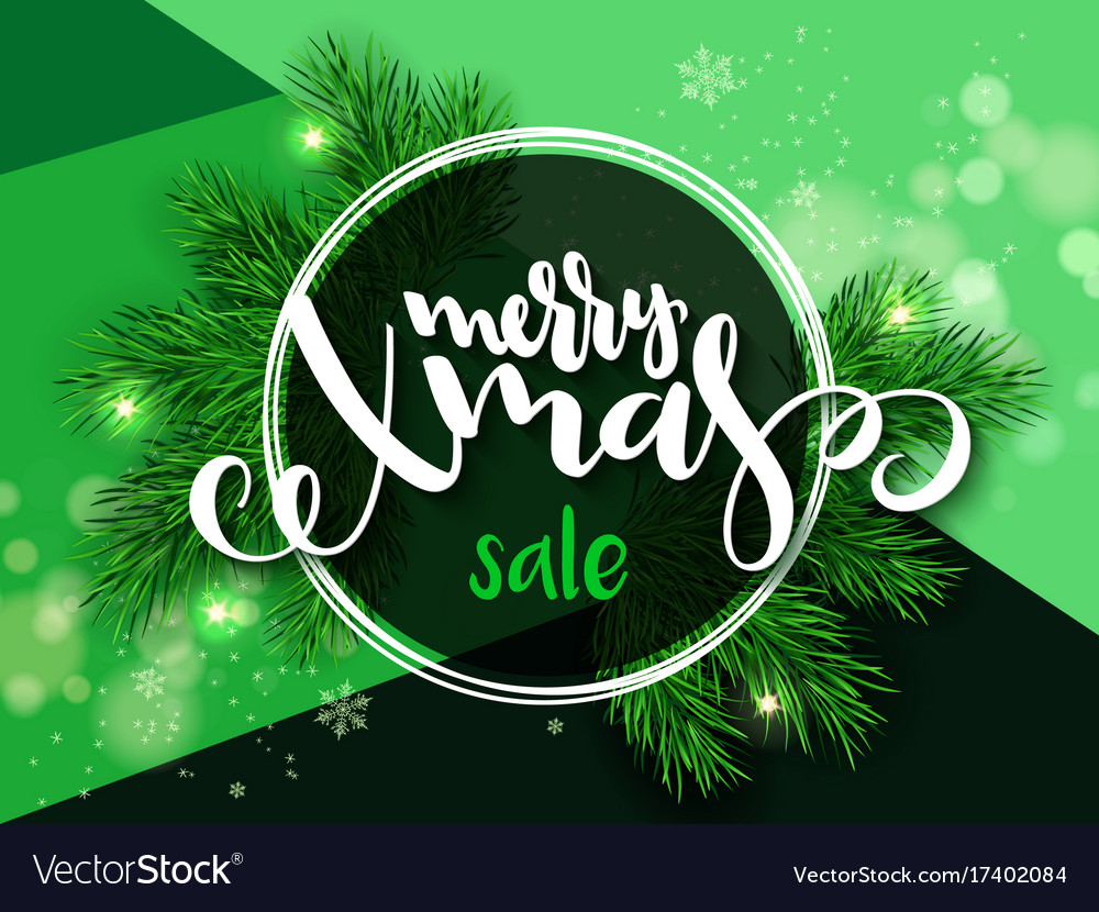 Banner with hand lettering Royalty Free Vector Image