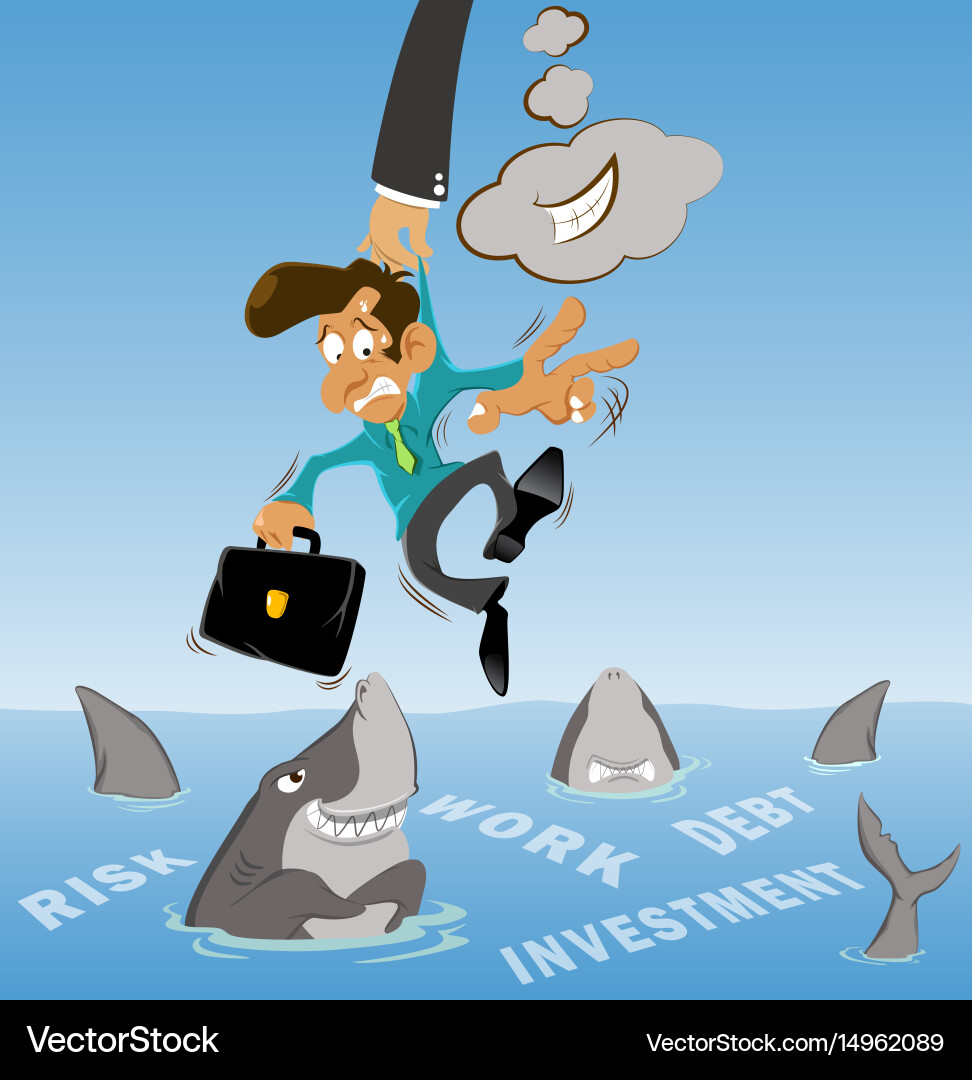 Businessman investment and exploited Royalty Free Vector