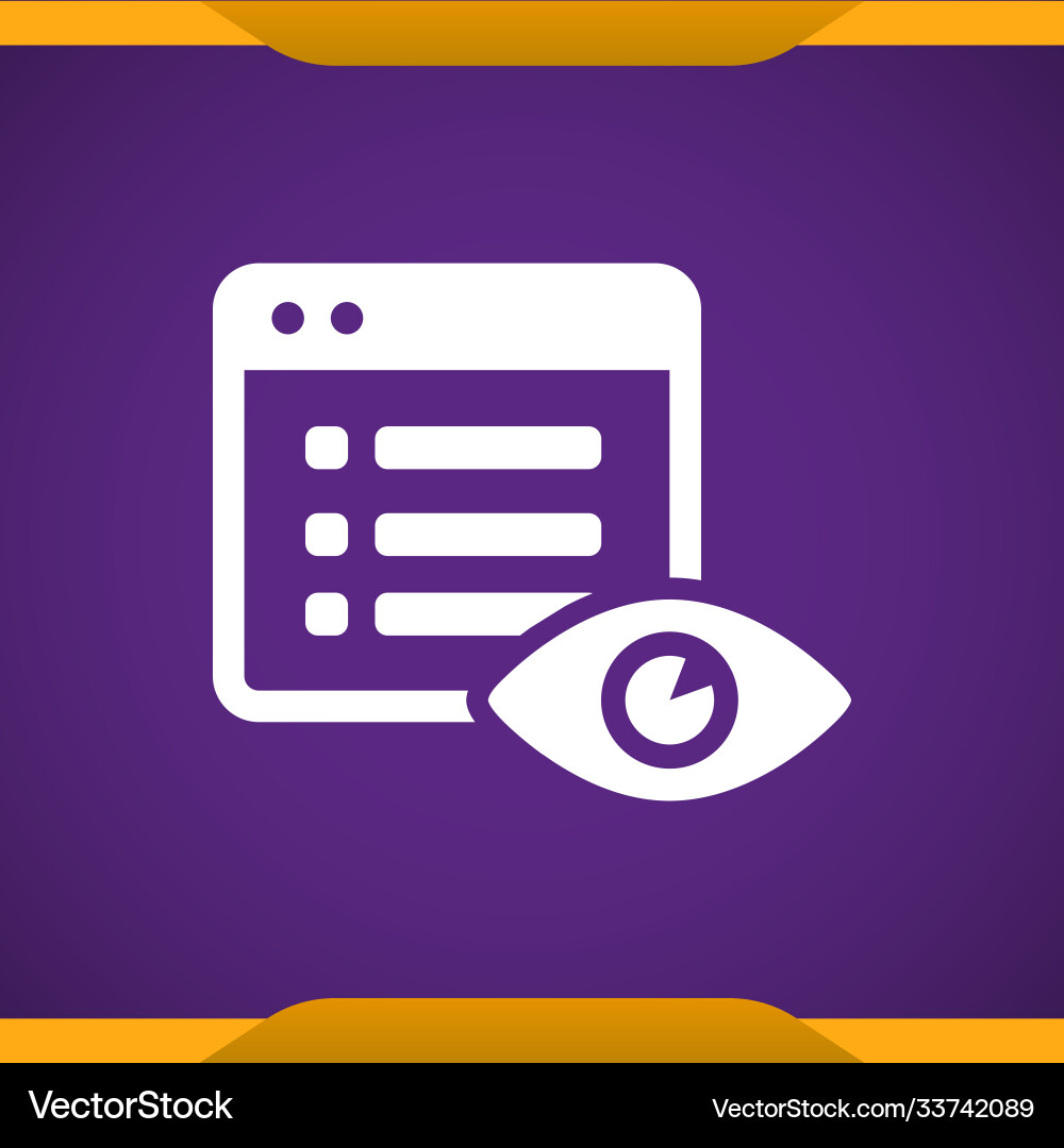 File hide icon Royalty Free Vector Image - VectorStock