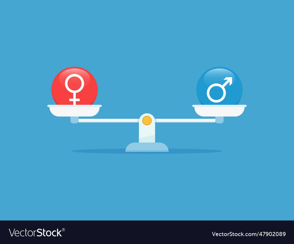 Gender Equality Concept With Symbol Royalty Free Vector 3502