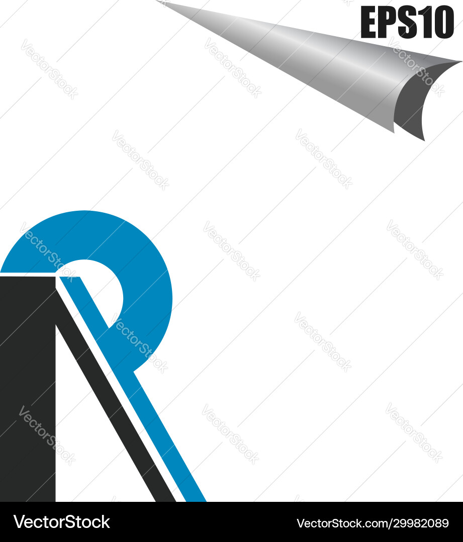 Initial ar logo monogram design template simple Vector Image