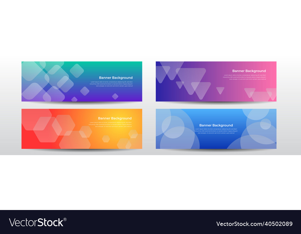 Web banner design template header for site Vector Image