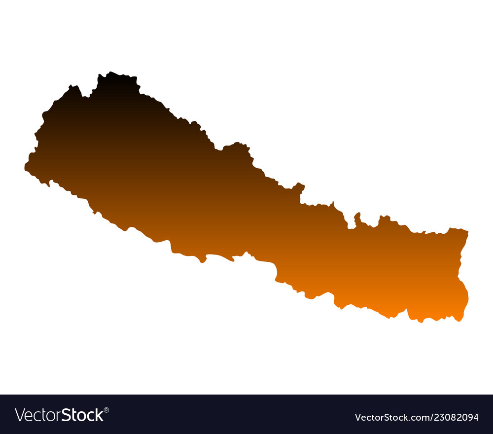 Map of nepal Royalty Free Vector Image - VectorStock