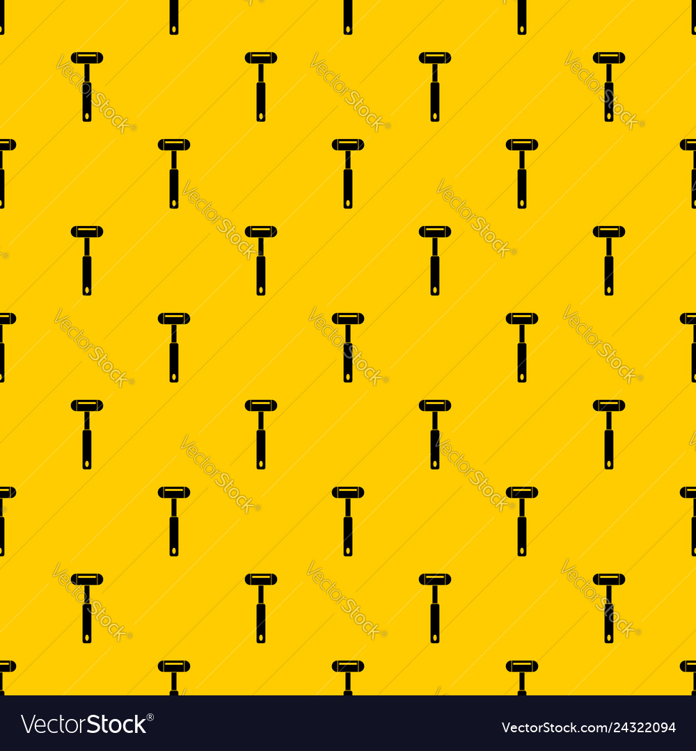 Reflex hammer pattern Royalty Free Vector Image