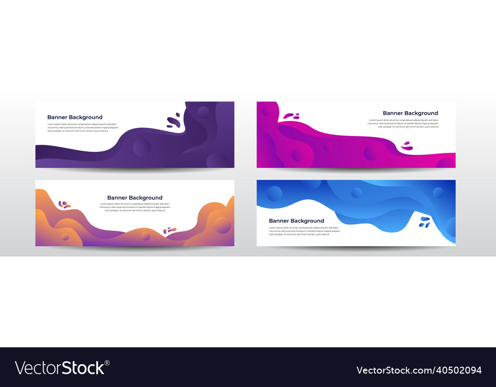 Web banner design template header for site Vector Image