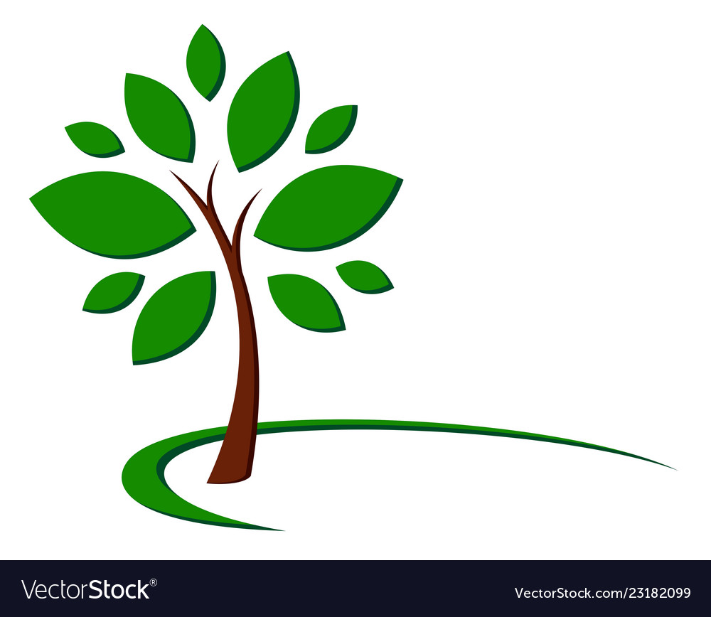 Tree symbol Royalty Free Vector Image - VectorStock