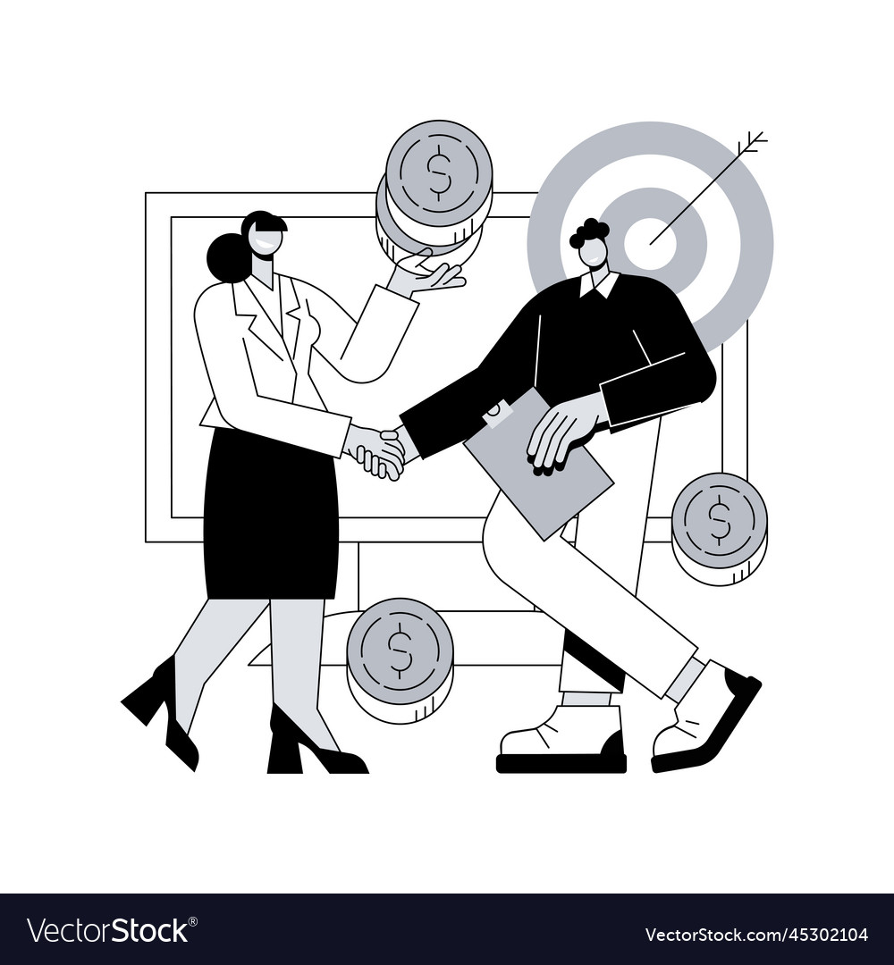 Affiliate marketing abstract concept Royalty Free Vector