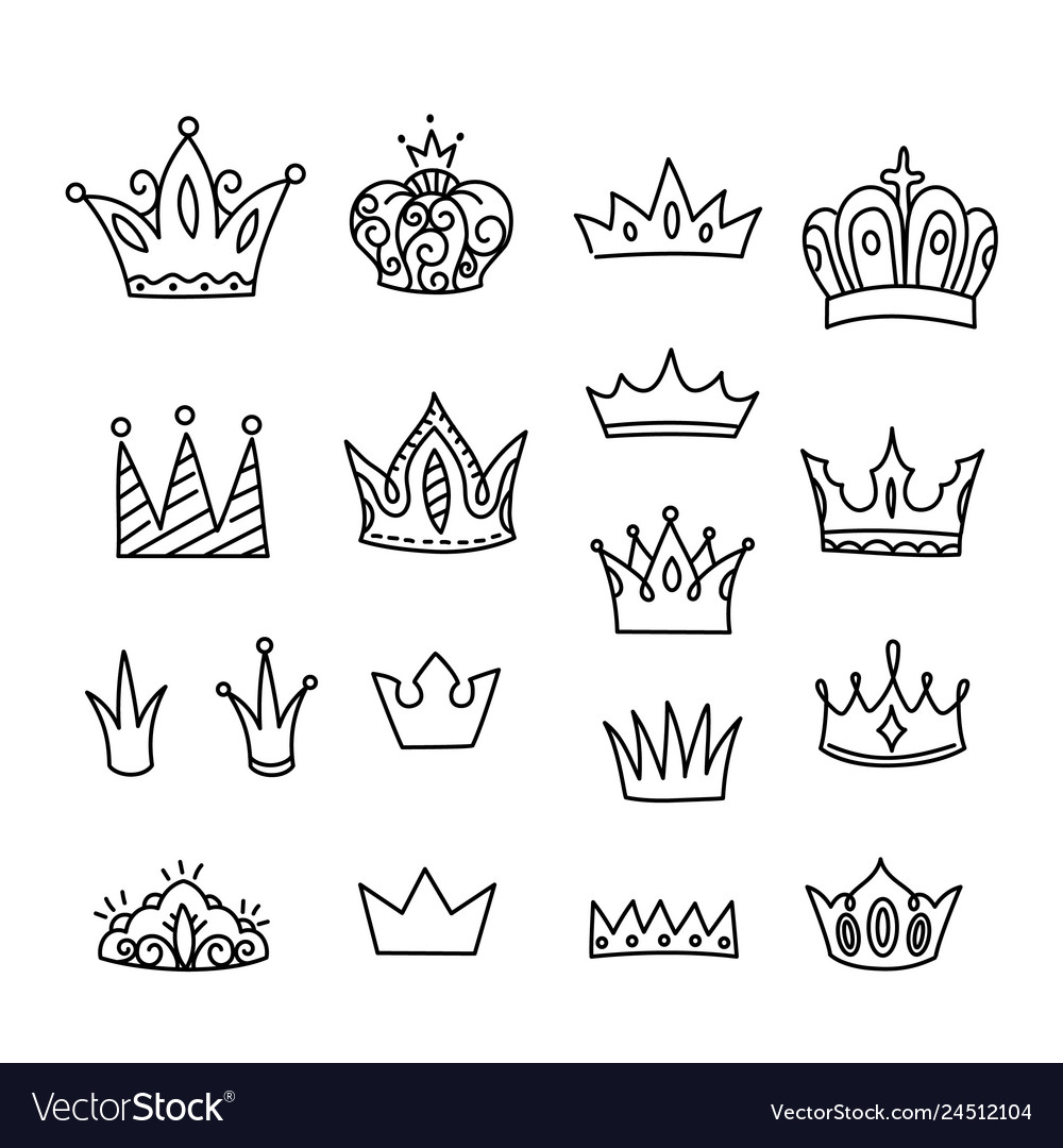 Crown isolated Royalty Free Vector Image - VectorStock