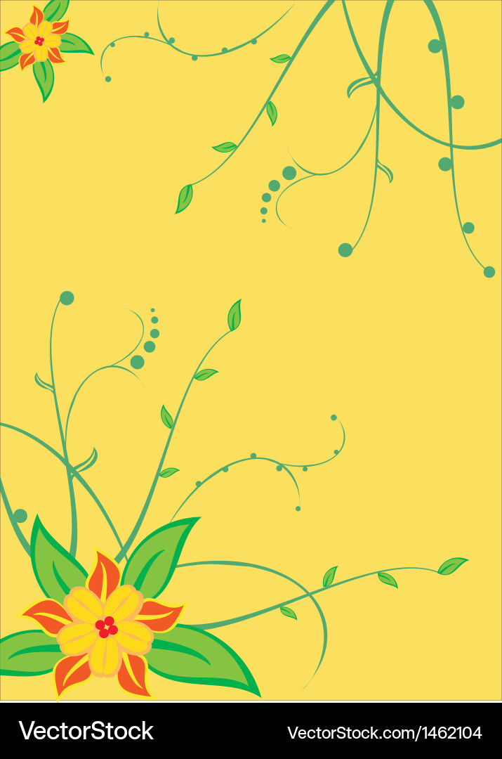 Floral background Royalty Free Vector Image - VectorStock