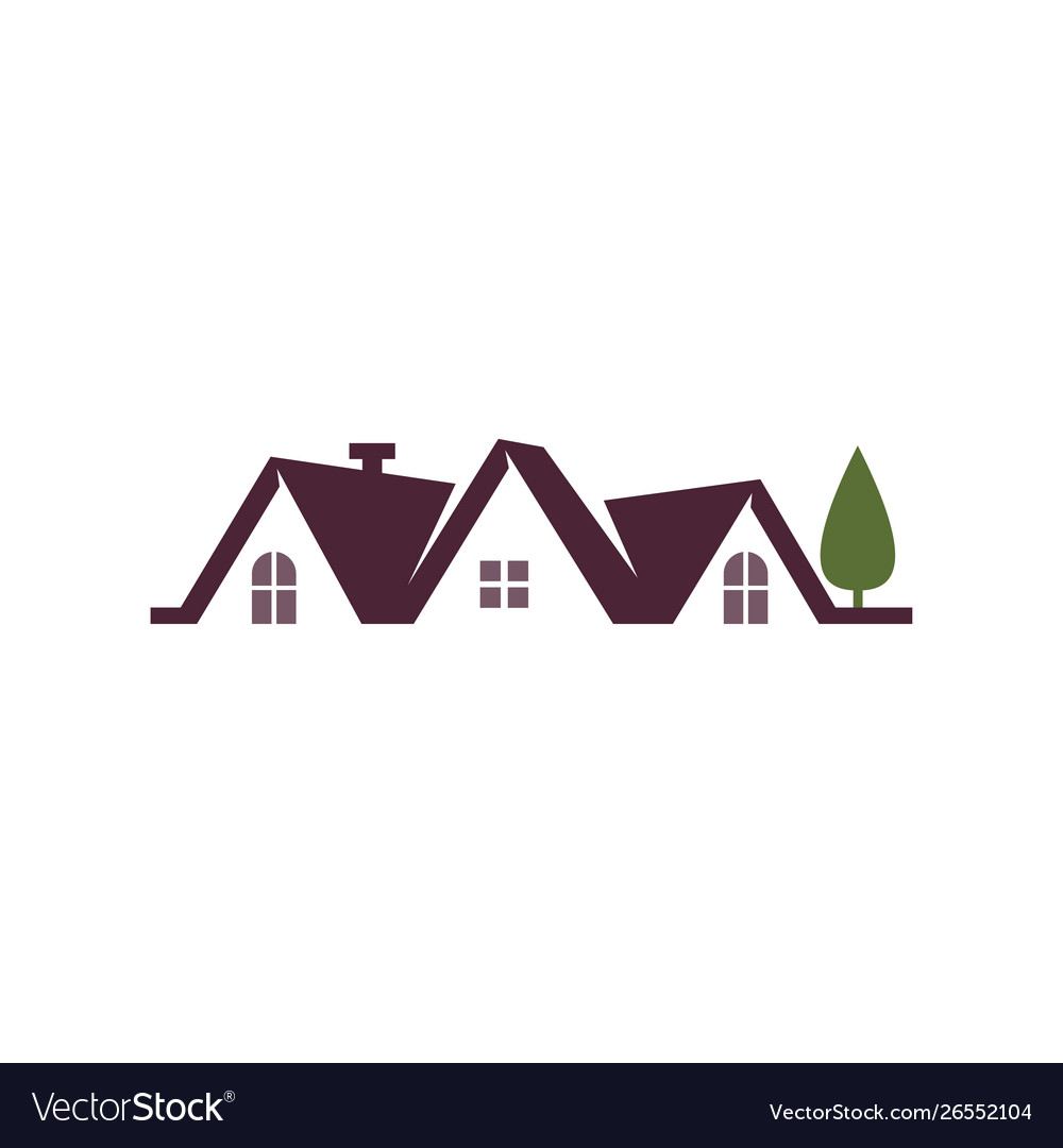 Real estate home property design template Vector Image