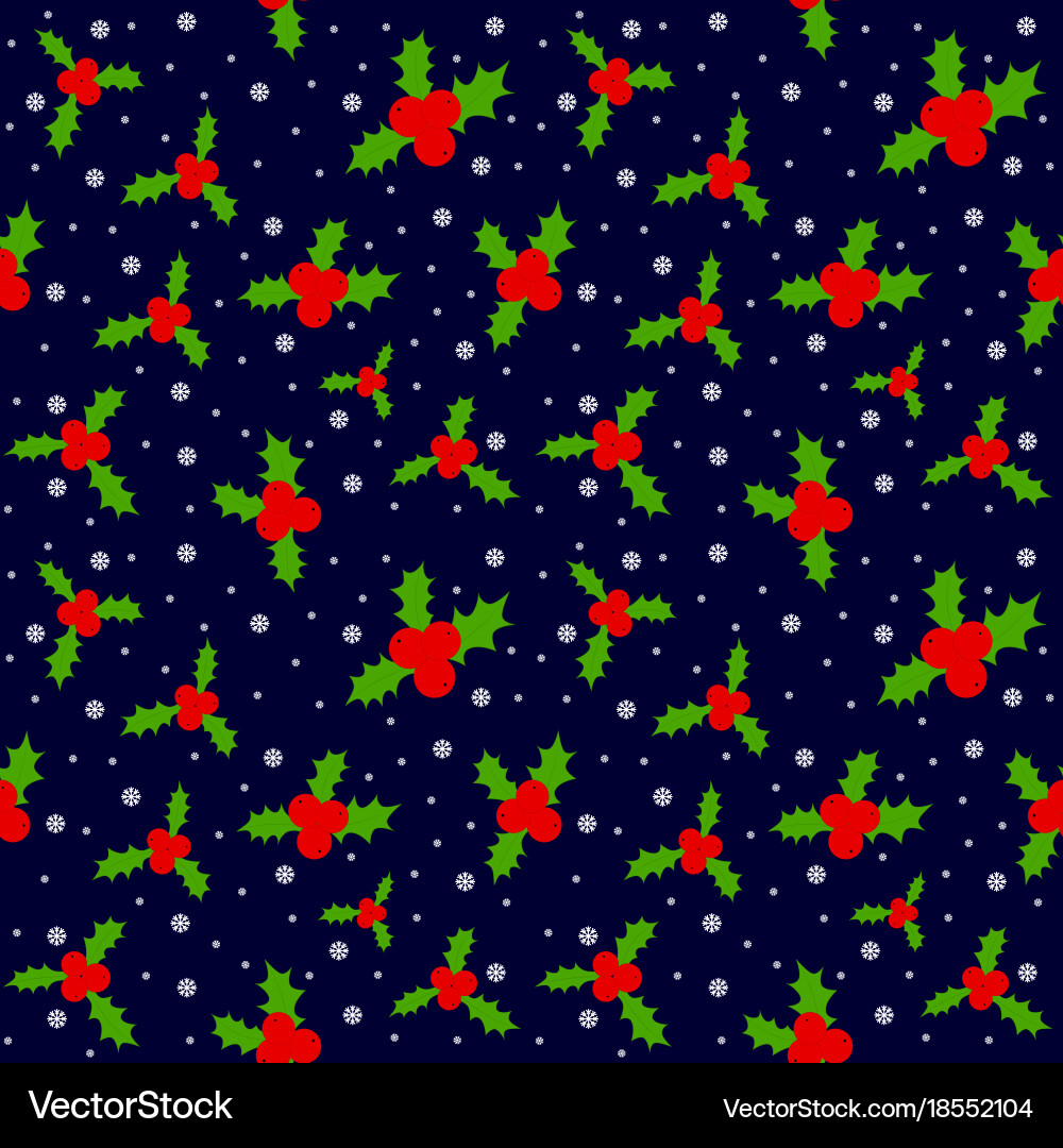Seamless background pattern merry christmas Vector Image