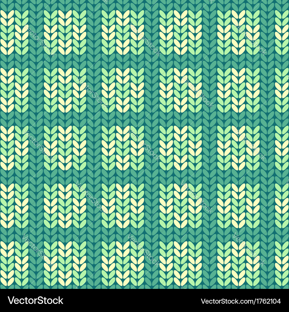 Seamless knitted pattern Royalty Free Vector Image
