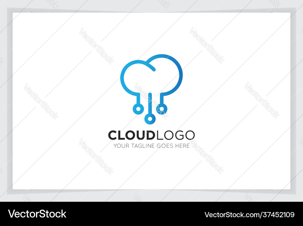 Cloud logo and icon design template Royalty Free Vector