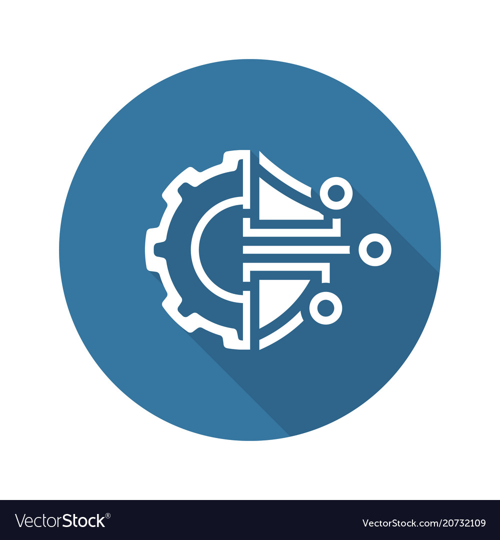 Cryptography settings icon Royalty Free Vector Image