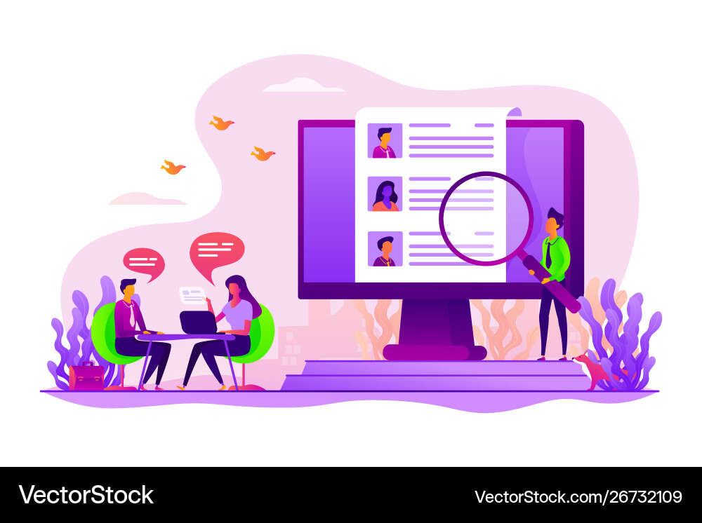 Human resources concept Royalty Free Vector Image