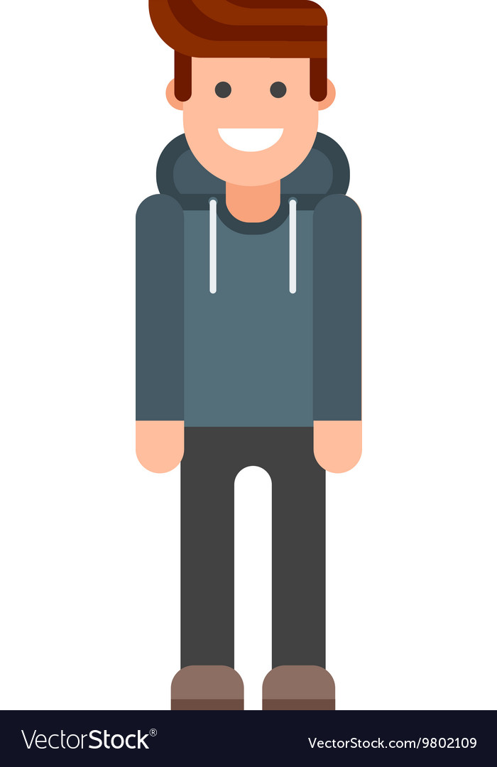 Modern hipster boy Royalty Free Vector Image - VectorStock