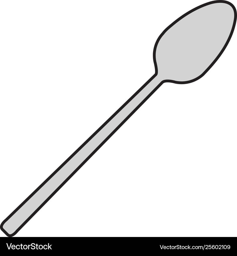 Spoon cutlery tool icon Royalty Free Vector Image