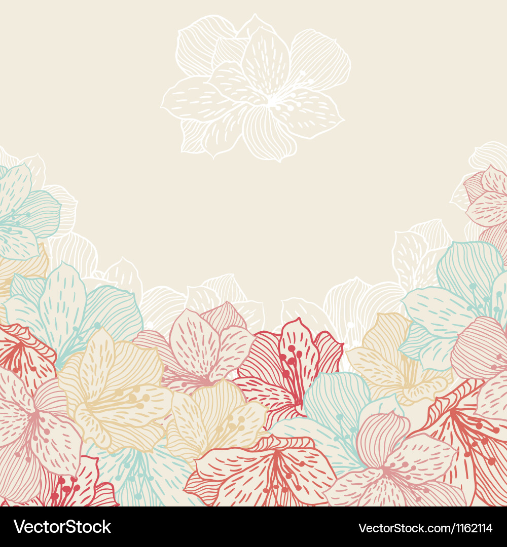 Abstract elegance seamless flower background Vector Image