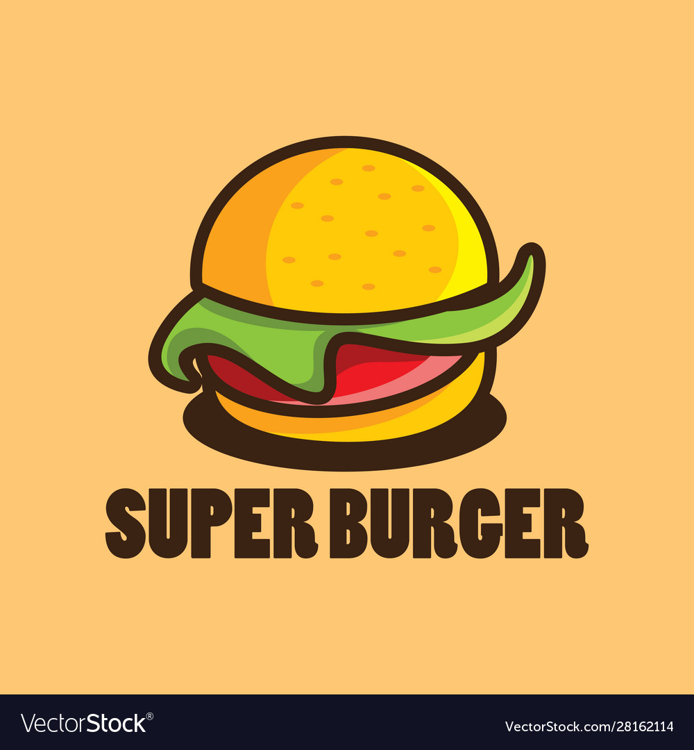 Burger logo Royalty Free Vector Image - VectorStock